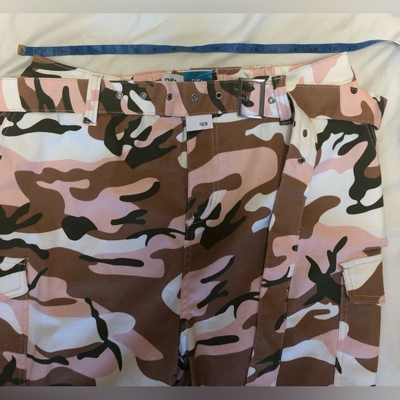 BELTED CAMOUFLAGE STRETCHY JOGGERS SIZE: 1X - Picture 5 of 7